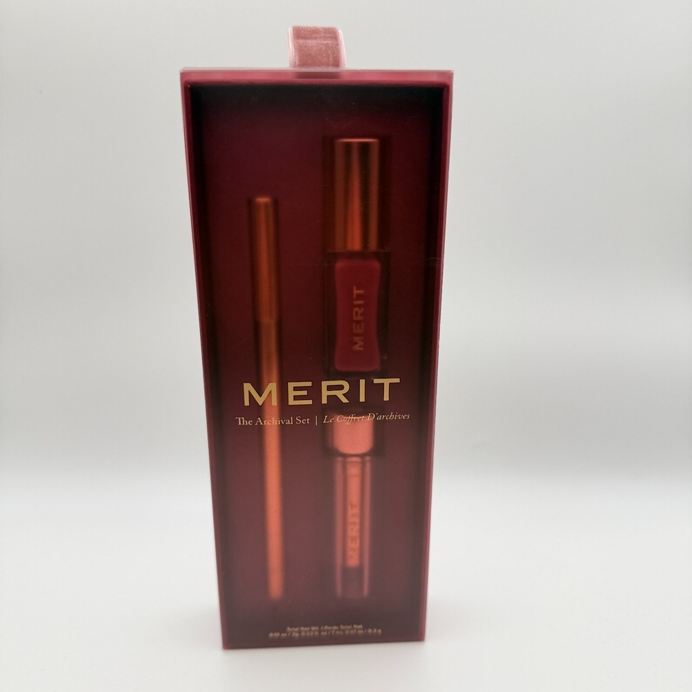 New Mother Day Limited Edition Merit The Archival Lip Essentials 3 Pcs Gift Set
